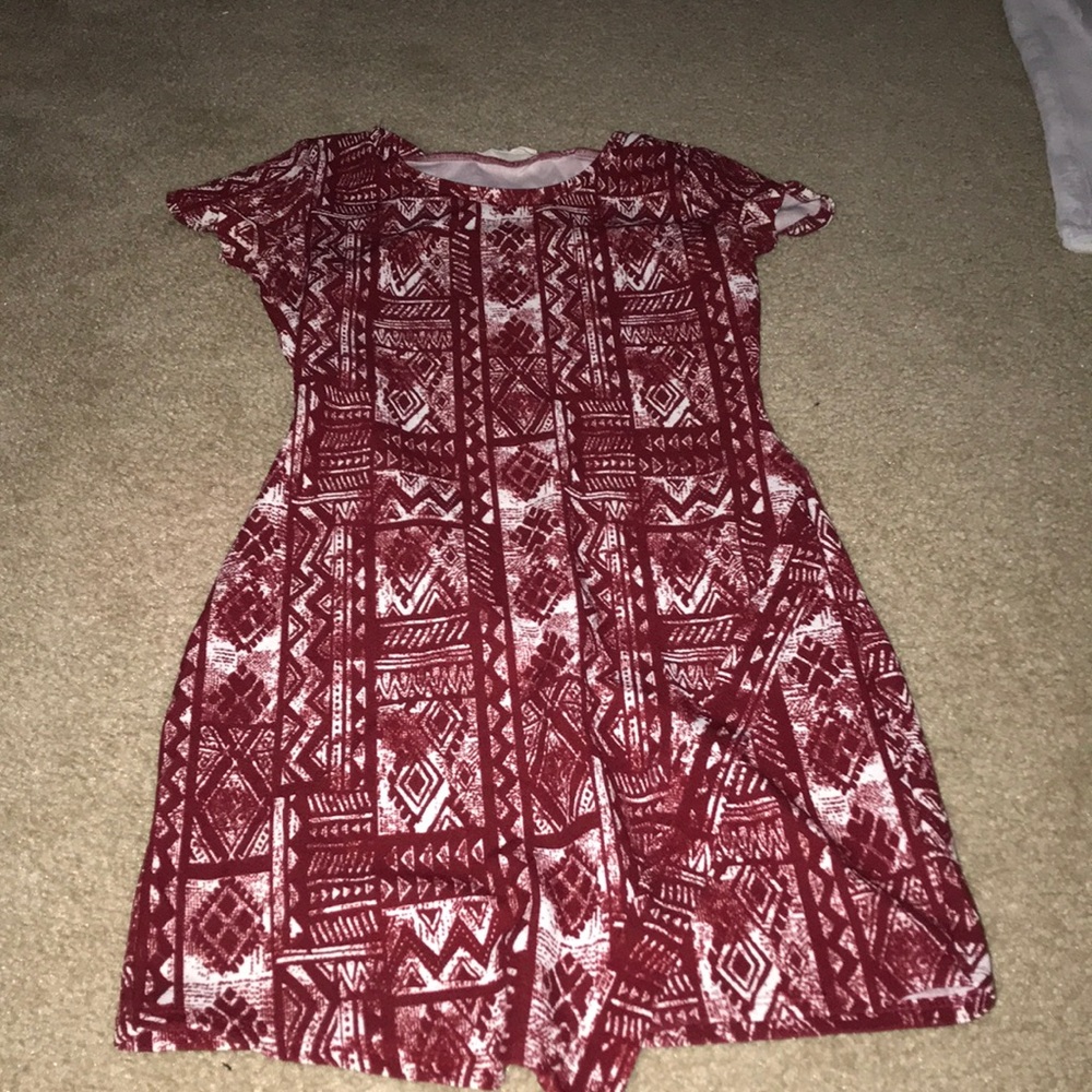 Red skin tight dress